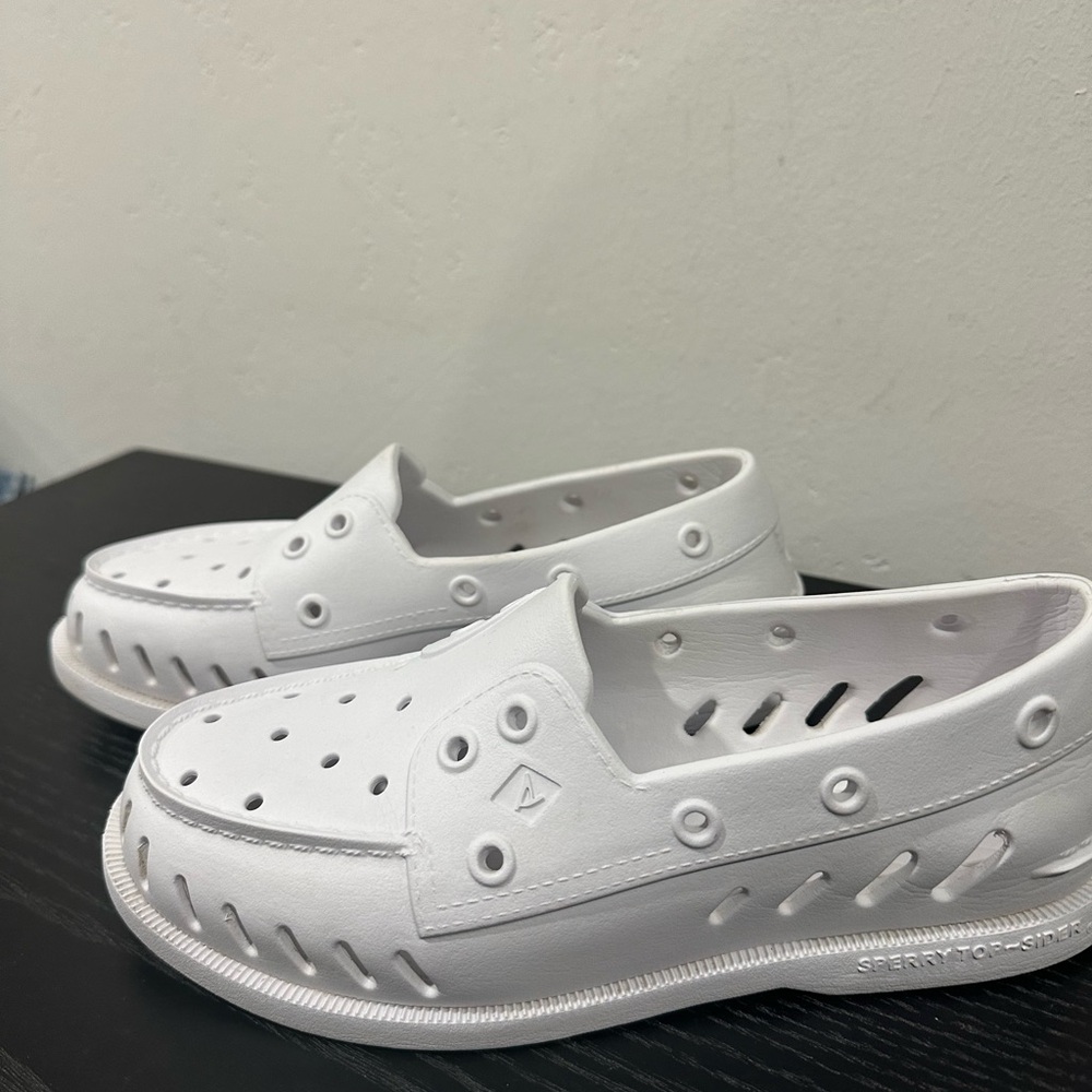 Sperry White Slip-On Shoes